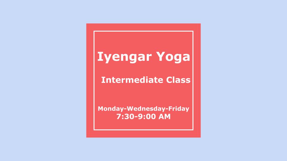 1) January Intermediate Class Monday Wednesday Friday